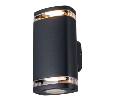KANLUX 38886 ZEVI W EL 2GU10 B BLACK 2 x GU10 IP54