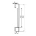 LED фасаден аплик KANLUX 38894 YALTE D 09 8W NW-B BLACK 8W 4000K IP54