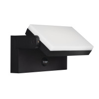 LED фасаден аплик с датчик за движение KANLUX 45819 XERTO SENSOR BLACK EL 20W SE B 20W CCT 3000K - 4000K - 6500K IP44
