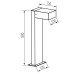 Градински стълб KANLUX 46392 LEGINO BLACK 80 1 x GX53 IP65 Градински стълб KANLUX 46392 LEGINO BLACK 80 1 x GX53 IP65