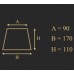 Полилей KUTEK SAN-ZW-10 P-A CR SAN MARINO LAMP SHADES
