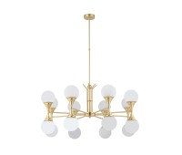 KUTEK BAR-ZW-8 ZM BARI CHANDELIER SATIN BRASS