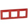 Legrand 665023 Niloe 3-Gang Red