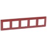 Legrand 665025 Niloe 5-Gang Red