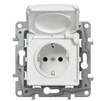 Legrand 764531 German standard socket 2P+Т IP44 white