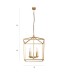 Пендел LUMA Light 100-01367-20-04 Gold 4 х Е14