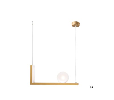 LED пендел LUMA Light 100-01380-05-04 Gold G9 + 6W LED 3000К