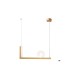 LED пендел LUMA Light 100-01380-05-04 Gold G9 + 6W LED 3000К
