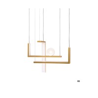 LED пендел LUMA Light 100-01380-06-04 Gold G9 + 18W LED 3000К