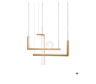 LED пендел LUMA Light 100-01380-06-04 Gold G9 + 18W LED 3000К