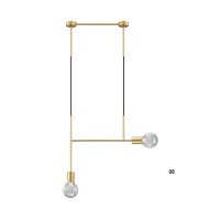Пендел LUMA Light 100-01125-05-04 Gold/Transparent 2 x G9