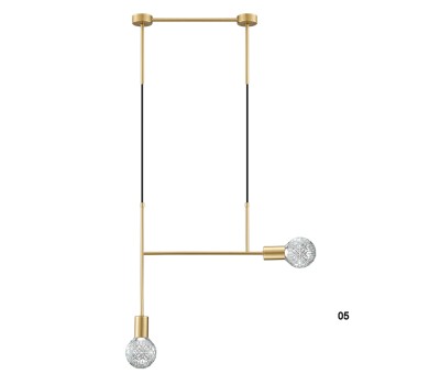 Пендел LUMA Light 100-01125-05-04 Gold/Transparent 2 x G9
