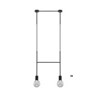 Пендел LUMA Light 100-01125-06-01 Black/Transparent 2 x G9
