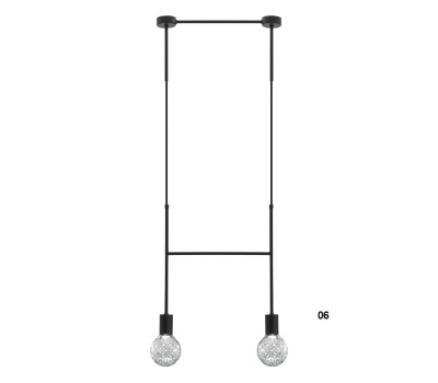 Пендел LUMA Light 100-01125-06-01 Black/Transparent 2 x G9