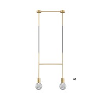 Пендел LUMA Light 100-01125-06-04 Gold/Transparent 2 x G9