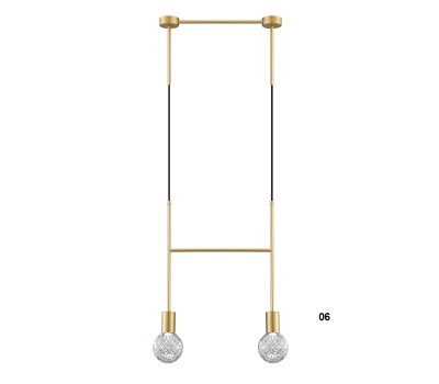 Пендел LUMA Light 100-01125-06-04 Gold/Transparent 2 x G9