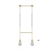 Пендел LUMA Light 100-01125-06-04 Gold/Transparent 2 x G9