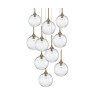 Пендел LUMA Light 100-01129-16-04-1 Gold/Transparent 10 x G9