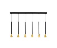 Пендел LUMA Light 100-01164-13BR-17 Black/Gold 6 x GU10