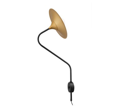 Аплик с ключ LUMA Light 100-01222-18-17 Black/Gold 1 x G9