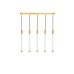 LED пендел LUMA Light 100-01250-12BR-04 Gold 25W 3000К