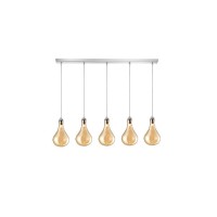Пендел LUMA Light 100-01261-12BR-28 Amber 5 x G9