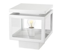 Градински стълб LUMA Light 100-01265-10-02 White 1 x E27 IP54