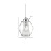 Пендел LUMA Light 100-01271-07BR Chrome/Clear 3 x E14