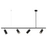 Пендел LUMA Light 100-01276-09BR-01 Black 4 x GU10