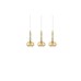 Пендел LUMA Light 100-01290-07BR-28 Amber 3 x G9