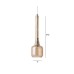 Пендел LUMA Light 100-01291-12BR-28 Amber 5 x G9