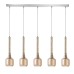 Пендел LUMA Light 100-01291-12BR-28 Amber 5 x G9