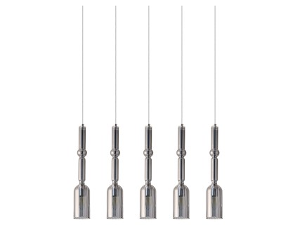 Пендел LUMA Light 100-01292-12BR-27 Smoked 5 x E14