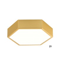 LED плафон LUMA Light 100-01298-21-04 Gold 15W 3000К