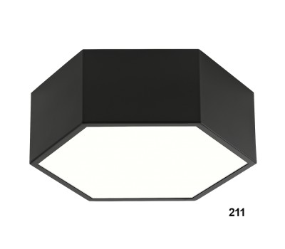 LED плафон LUMA Light 100-01298-211-01 Black 15W 3000К