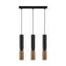 Пендел LUMA Light 100-01300-07BR-01 Black/Wood 3 x GU10
