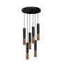 Пендел LUMA Light 100-01300-13-01 Black/Wood 6 x GU10
