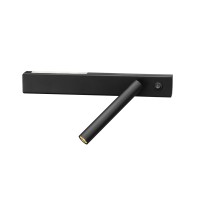 LED аплик с ключ LUMA Light 100-01327-18-01 Black 2W/2W 3000К