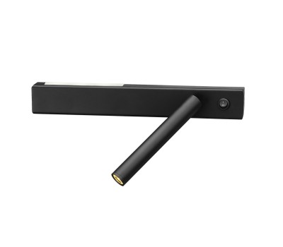 LED аплик с ключ LUMA Light 100-01327-18-01 Black 2W/2W 3000К