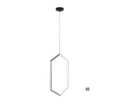 LED пендел LUMA Light 100-01353-03-03 Silver 25W 3000К