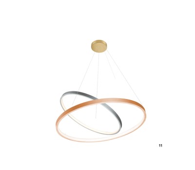 LED пендел LUMA Light 100-01377-11 Silver/Copper 40W 3000К