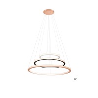 LED пендел LUMA Light 100-01381-07 White/Black/Copper 138W 3000К