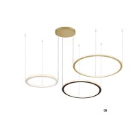 LED пендел LUMA Light 100-01381-08 White/Black/Gold 138W 3000К