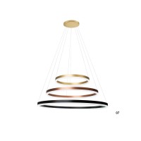 LED пендел LUMA Light 100-01400-07 Gold/Copper/Black 60W 3000К