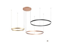 LED пендел LUMA Light 100-01400-08 Gold/Copper/Black 60W 3000К