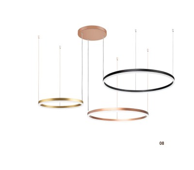 LED пендел LUMA Light 100-01400-08 Gold/Copper/Black 60W 3000К