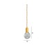 Пендел LUMA Light 100-09910-09BR Gold/Transparent 4 x G9