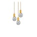 Пендел LUMA Light 100-09910-07 Gold/Transparent 3 x G9