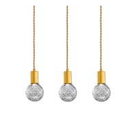 Пендел LUMA Light 100-09910-07BR Gold/Transparent 3 x G9