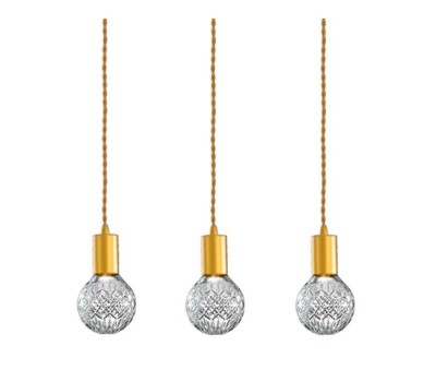 Пендел LUMA Light 100-09910-07BR Gold/Transparent 3 x G9